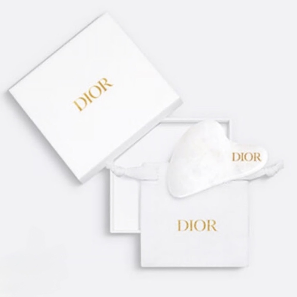 Dior Gua Sha Face Stone Massage Tool + Lip Addict Sample Card
